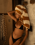 Slowtide Stripe Premium Woven Towel - Brush