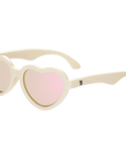 Sweet Cream Heart | Rose Gold Polarized Mirrored Lenses