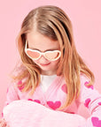 Sweet Cream Heart | Rose Gold Polarized Mirrored Lenses