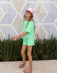 Floral Terry Set / Mint