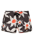 Seaesta Surf Boys Boardshorts – Scallop Retro Flare in Sun Daze Charcoal