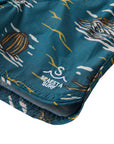 Seaesta Surf Boys Boardshorts – Scallop Retro Flare in Surfing Cowboy Bonanza Blue