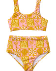 Beach Checks Two Piece Swimsuit / Lemonade