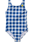 Seaside Gingham / One Piece Swimsuit / Lemon