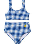Seaside Gingham / Two Piece Swimsuit / Lemon