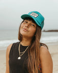 Emerald Embroidered Seaesta Surf Snapback Hat