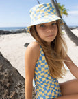 Wavy Checks Swimsuit / Banana