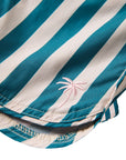 Seaesta Scallop Retro Flare Boardshort / Cabana Stripe / Charleston