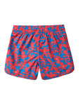 Seaesta Scallop Retro Flare Boardshort / Daisy / Crimson
