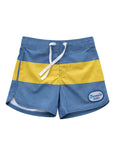 Seaesta Scallop Retro Flare Boardshort / Strand Patch / Blue + Yellow