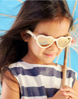 Sweet Cream Heart | Rose Gold Polarized Mirrored Lenses