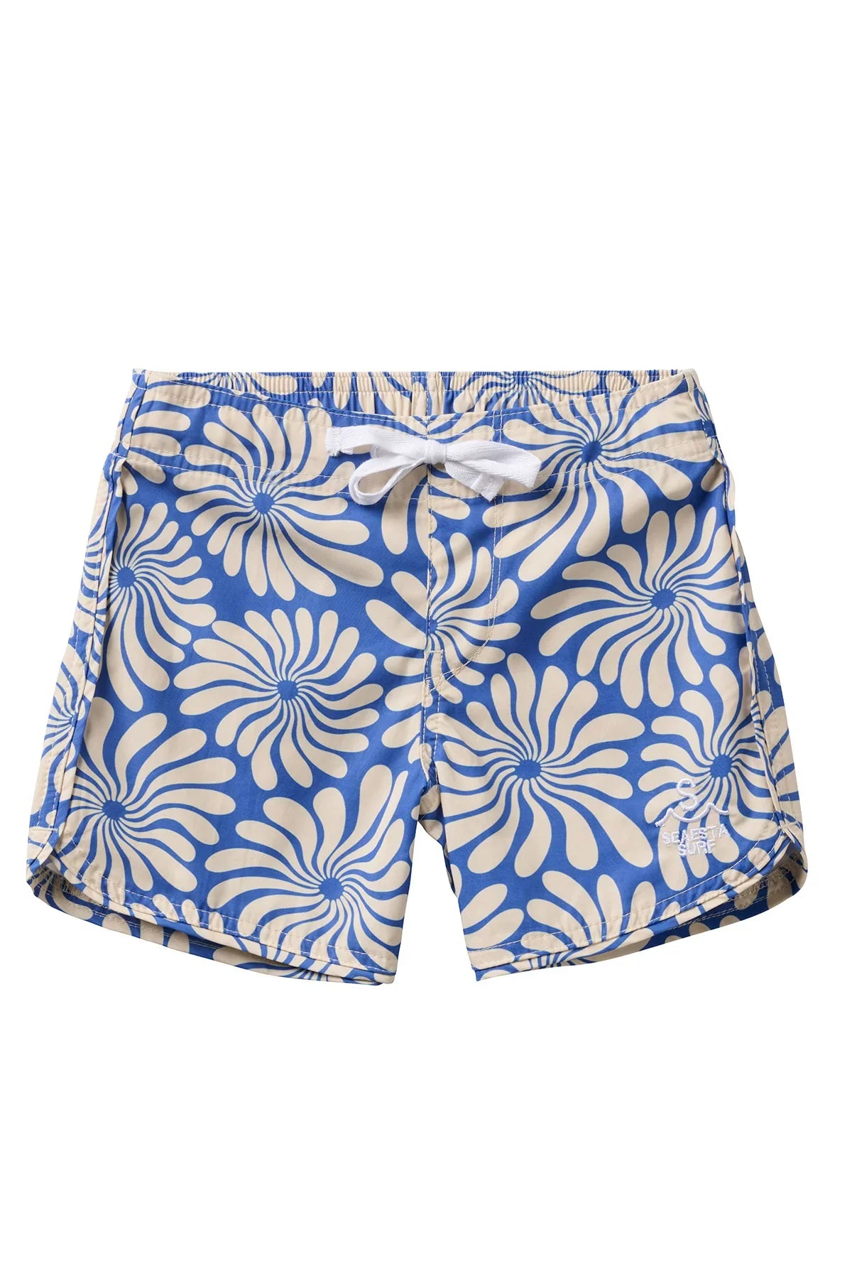 Seaesta Surf Boys Boardshorts – Scallop Retro Flare in Wavy