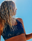 Seaesta Surf x Leah Bradley / Women's Sports Bra / Floral