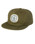 Shoreline Patch Snapback Hat / Olive Green