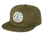 Shoreline Patch Snapback Hat / Olive Green