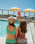 Seaesta Surf x Heather Taylor Home / Gingham Swimsuit / Raspberry