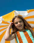 Seaesta Surf x Heather Taylor Home / Retro Stripe Swimsuit / Mint Chip