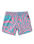 Seaesta Surf Boys Boardshorts – Scallop Retro Flare in Hazy Daze Bubblegum