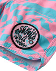 Seaesta Surf Boys Boardshorts – Scallop Retro Flare in Hazy Daze Bubblegum