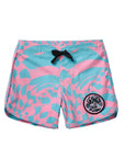Seaesta Surf Boys Boardshorts – Scallop Retro Flare in Hazy Daze Bubblegum