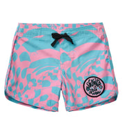 Seaesta Surf Boys Boardshorts – Scallop Retro Flare in Hazy Daze Bubblegum
