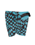 Seaesta Surf Boys Boardshorts – Scallop Retro Flare in Hazy Daze Turquoise