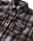 Patch Flannel Shirt / Youth / Sky Blue