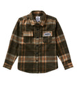 Patch Flannel Shirt / Youth / Emerald