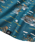 Surfing Cowboy Button Up Shirt / Youth / Bonanza Blue