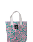 Kids Recycled Tote Bag / Wavy Floral / Azalea