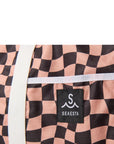 Wavy Checks Recycled Tote Bag / Cocoa