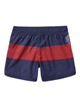 Seaesta Scallop Retro Flare Boardshort / Strand Patch / Navy Blue + Red