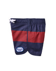 Seaesta Scallop Retro Flare Boardshort / Strand Patch / Navy Blue + Red