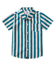 Cabana Stripe Button Up Shirt / Youth / Charleston