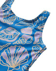 Seashells / One Piece Swimsuit / Periwinkle