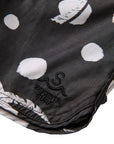 Seaesta Scallop Retro Flare Boardshort / Polka Dot Palms / Charcoal