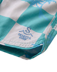 Seaesta Scallop Retro Flare Boardshort / Tropical / Denim