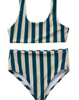 Cabana Stripe Two Piece Swimsuit / Charleston