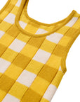 Striped Knit Mini Dress / Golden