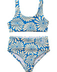 Wavy Floral / Two Piece Swimsuit / Panama