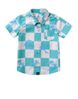 Tropical Button Up Shirt / Youth / Denim