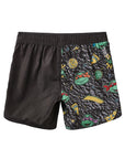 Seaesta Surf x Teenage Mutant Ninja Turtles® Boys Boardshorts – Scallop Retro Flare in Static Mayhem