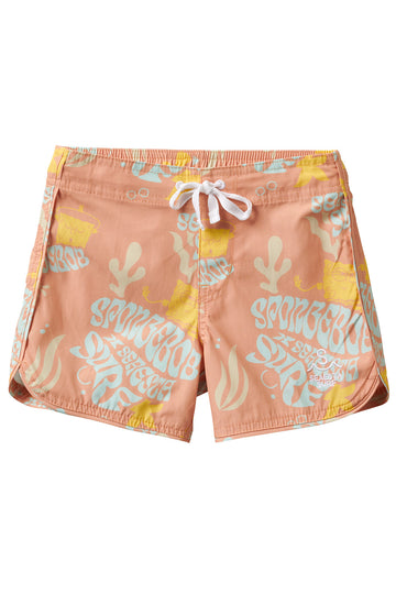 Seaesta Surf x SpongeBob® Go With The Flow Boardshorts / Peach / Youth