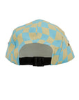 Wavy Checks Five Panel Hat / Avocado