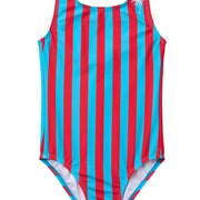 Cabana Stripe / One Piece Swimsuit / Cherry