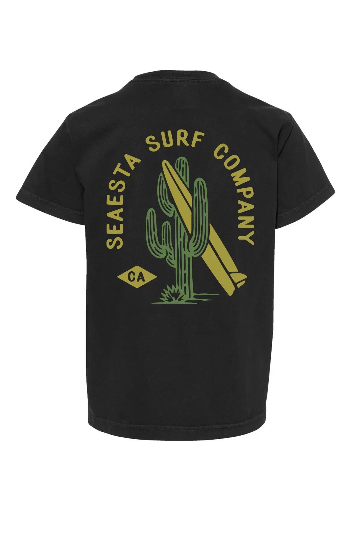 Surf Cactus Tee / Youth / Charcoal – SEAESTA SURF