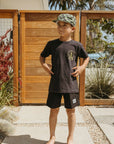 Surf Cactus Tee / Youth / Charcoal
