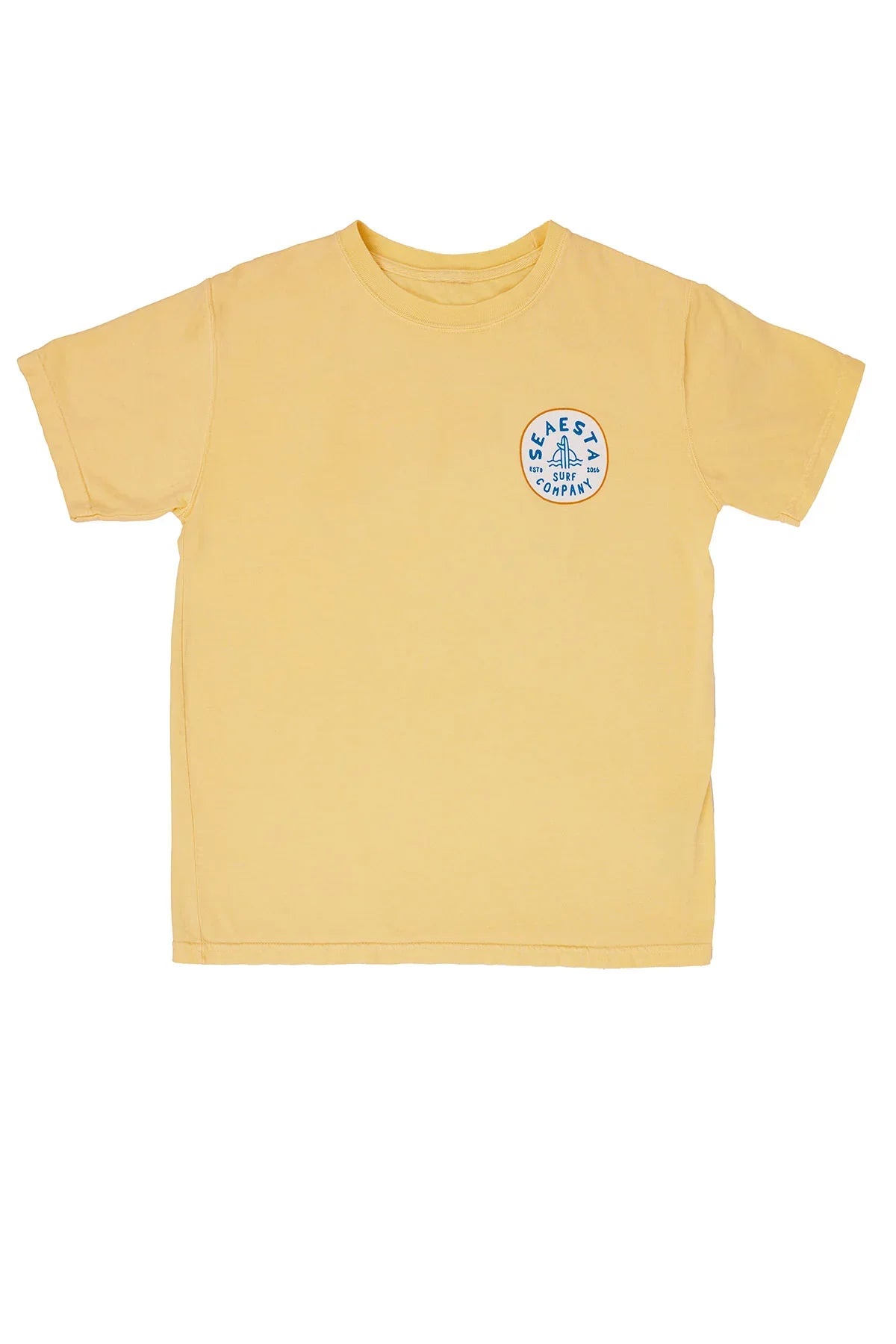 Seaesta Surf Co / Shoreline Tee / Faded Mustard Yellow / Youth