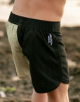 Seaesta Surf Boys Boardshorts – Scallop Retro Flare in Color Block Sand