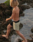 Seaesta Surf Boys Boardshorts – Scallop Retro Flare in Color Block Sand